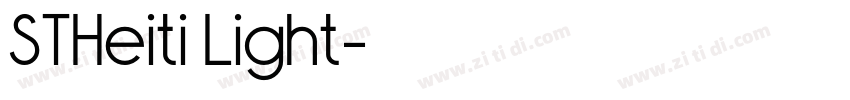 STHeiti Light字体转换